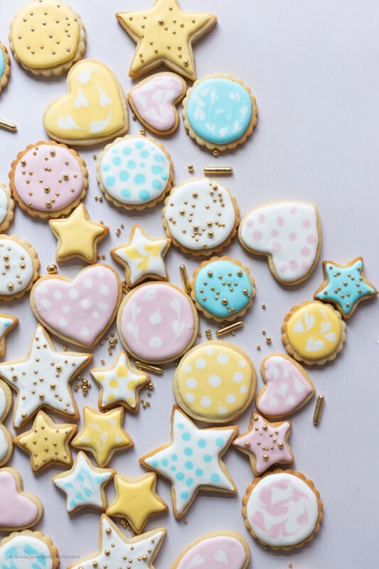 A collection of different shaped Sugar Cookies