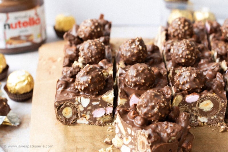 A selection of Nutella Rocky Road