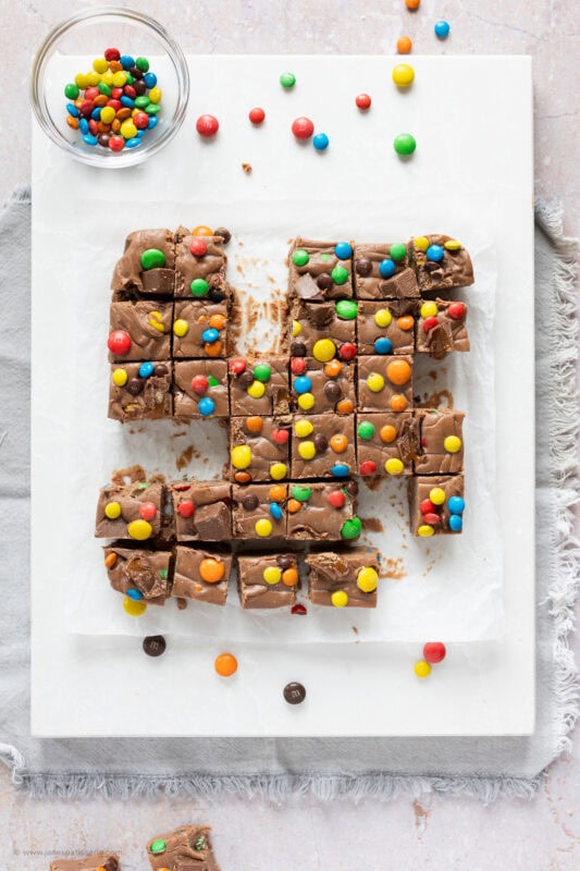 Missing slices of microwave fudge