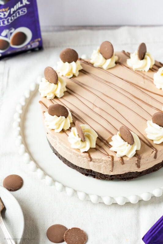 A whole Cadbury's Chocolate Cheesecake