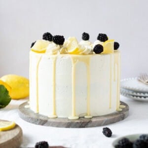 A full Lemon Elderflower Cake